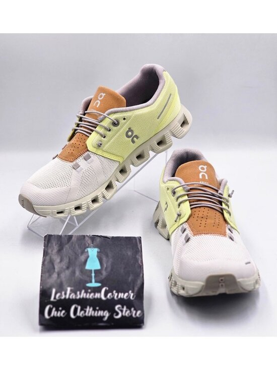 On Cloud Shoes - On Cloud 5 Women's Hay/Ice Colorway Lightweight  Running Sneakers  Size 9 3351